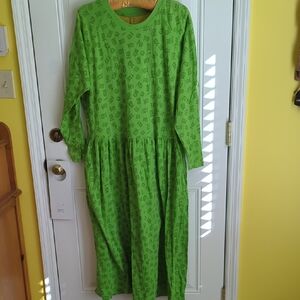 Carole Little Sport Vintage Drop Waist Dress. Size L